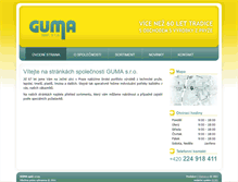 Tablet Screenshot of gumapraha.cz